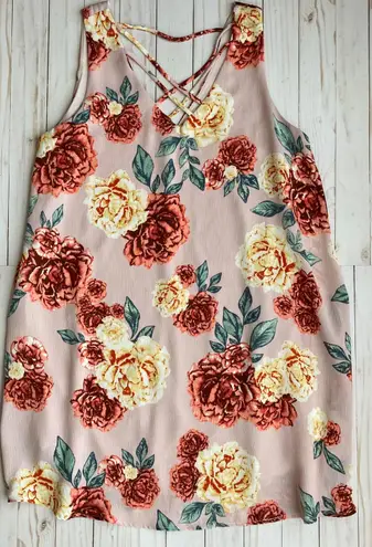 Envy Blush Pink Carnation A-Line Dress Sz M