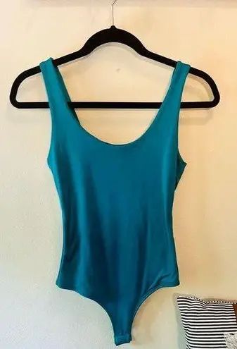 Sincerely Jules Womens Size Xs Teal Tank Top Bodysuit Soft Stretch Summer New