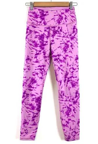 IVL Collective High Rise Athletic Legging Tight Purple Tie Dye Size 6
