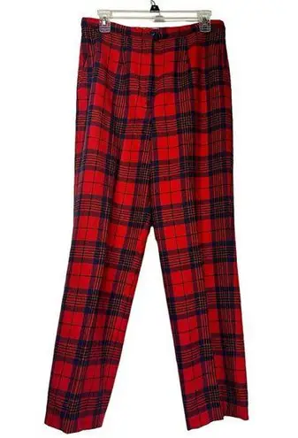Pendleton Vintage authentic red leslie tartan pants Size 14
