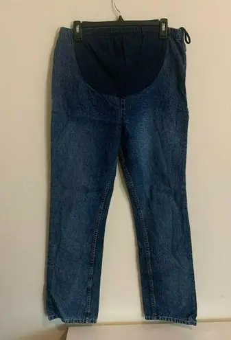 Motherhood Medium Maternity Jeans Mother Work Jeans Elastic Vintage High Rise