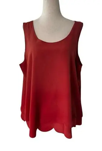 Maison Jules Terra Cotta Lined Tank Top Women Size XL | 65-60