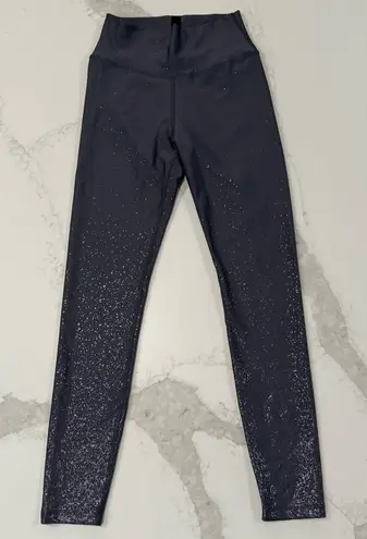 Peloton Show Up High Waisted Sparkle Leggings Women’s Medium Dark Gray Workout