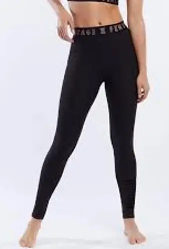 Savage X Fenty Leggings Black Gold The Forever Savage Gym Yoga Woman's Small