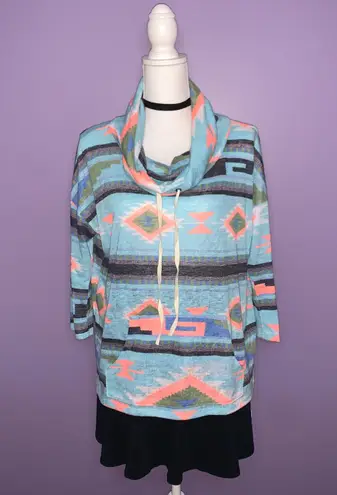143 Story NEW Boutique Tribal Print Knit Top