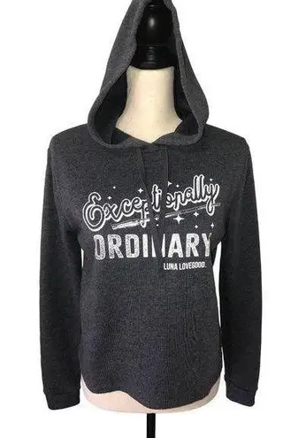Harry Potter Luna Lovegood Size S Hoodie Gray Exceptionally Ordinary Long Sleeve
