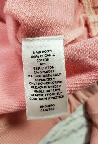 Nordstrom  Womens Size Medium Cropped Pink Pudding Hoodie