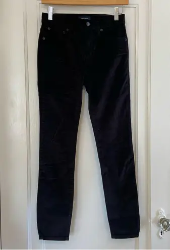 J.Crew  High Rise Toothpick velvet jeans