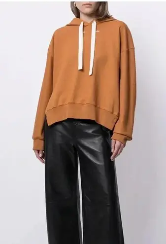 Proenza Schouler NWT White Label Logo hoodie sweatshirt brown tan M