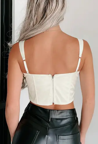 Nana Macs White Bustier Top