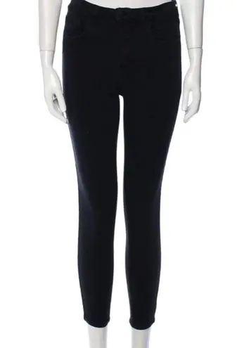 L'Agence  Black High-Rise Cropped Skinny Leg Jeans, US28