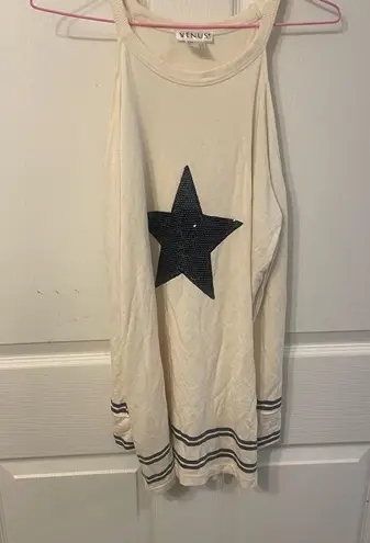 Venus Cold Shoulder Long Sleeve Star Top-Small