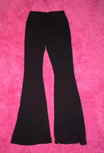 SheIn rib knit flare leg pants