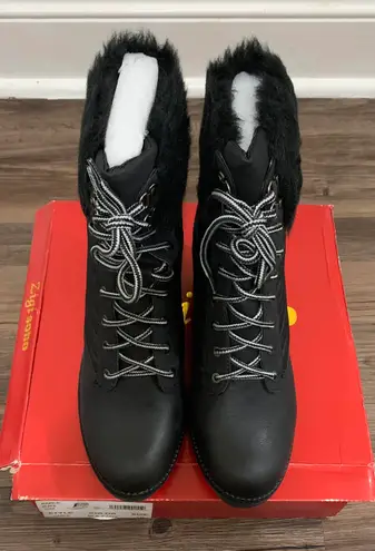 Zigi Soho Black Ames Wedge Boots Size 10