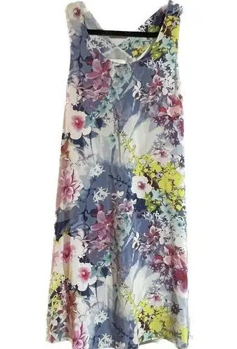 Cynthia Rowley ‎ floral 100% silk dress size 10