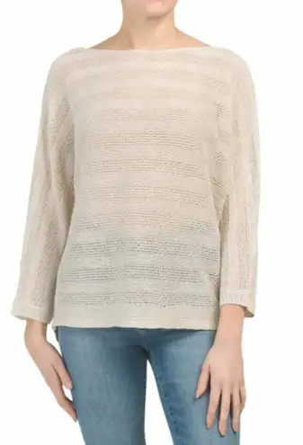 Tahari  beige thin knit sweater