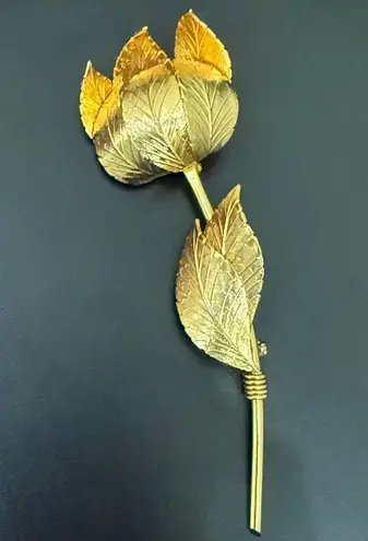 Vintage CORO Textured Gold