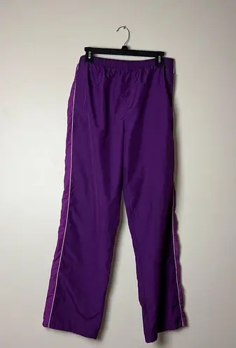 Ativa Purple Striped Track Pants Size Medium Women's