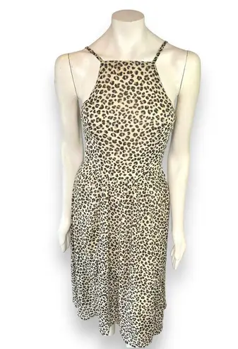 Abercrombie & Fitch Animal Print Midi Dress Leopard Cheetah Size Small