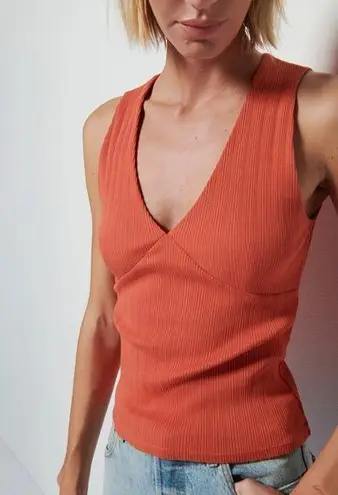 Nation Ltd NWT Anthropologie Leticia Halter Tank | Ginger Terra Cotta | XL