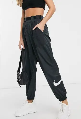 Nike  Swoosh Black Cargo Joggers