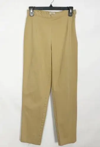 Vintage L.L. Womens Khaki Pants 4 Cotton Business Casual Career Preppy Academia Tan