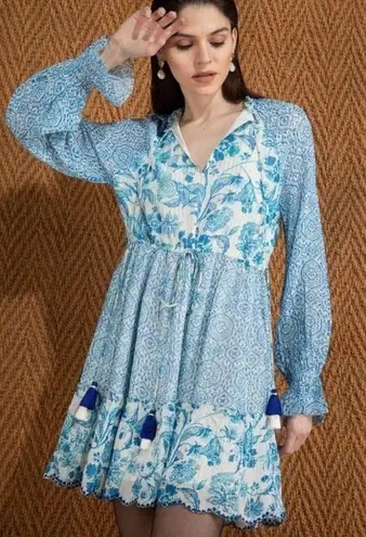 Hemant & Nandita Kaiyo dress Size Medium Blue