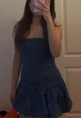 Edikted Denim Bubble Dress