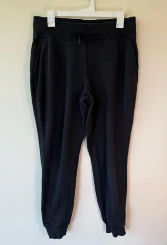 Lululemon Mid Rise Pull On Drawstring Jogger Pants Black Women's Size 10