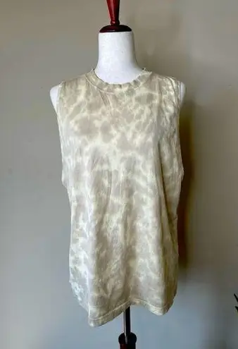 Lululemon  All Yours Tank Top Marmoleado Tie Dye Lemon Chiffon Trench Size 8