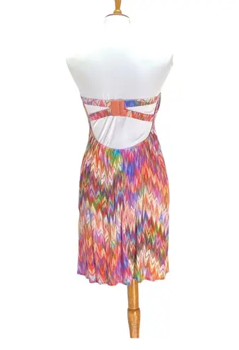 Aryn K . Women’s Dress Strapless Double Back Strapless Dress Multi Color Size S NEW