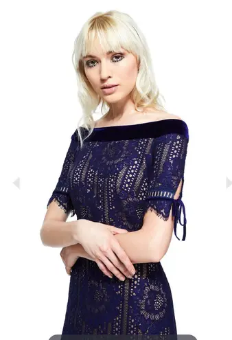 Tadashi Shoji NEW Rosina Off Shoulder Circular Lace Gown Size 10 AZE17702L