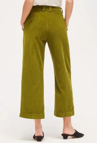 Lacausa Jasper Corduroy Crop Trousers Moss Green 4