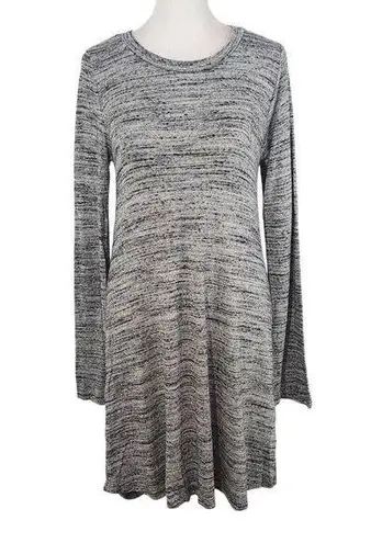 Michael Lauren Gray Long Sleeve Knit Dress NWT Size Medium Gray Shift Dress