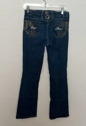 Old Skool Painted Jeans Size 9/10 Blue