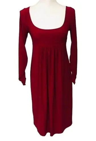 Norma Kamali Dress Womens S Used Red Stretch Excellent Used Condition