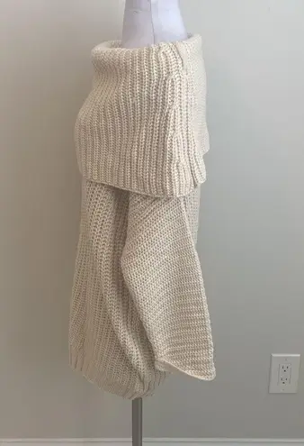 Umgee  Ribbed Foldover Sweater Cream