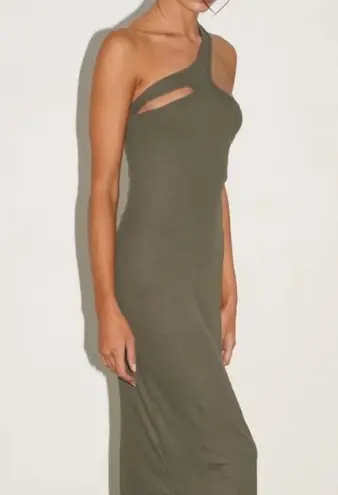 LNA NWOT Revolve Etten Rib Dress in Olive Green Size XL