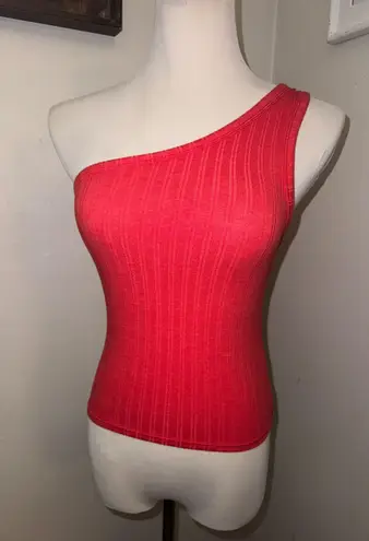 American Eagle one shoulder ribbed tank top