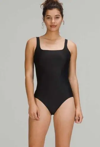 Lululemon  Waterside Square-Neck One-Piece Swimsuit B/C Cup, Medium Bum
Coverage