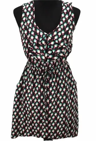 Bebop  Birds Dress Black, Blue, White, Pink, Medium