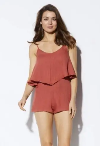 Bishop and Young Crepe White Romper Women's Size L