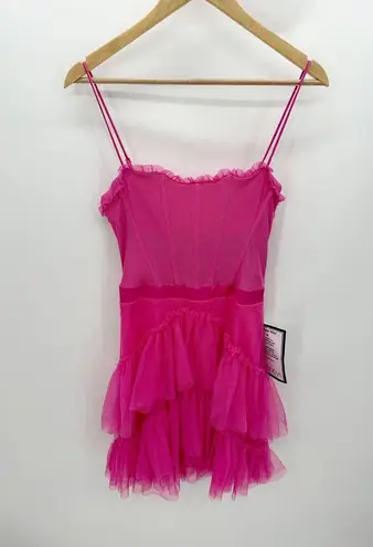 City Studio Womens Bubblegum Pink Mini Dress Size 9 NWT Feminine Barbie Cocktail
