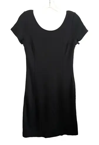 Velvet by Graham & Spencer Short Sleeve Jersey Mini Dress Size Small Black LBD