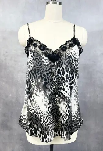 Davi & Dani Womens Leopard Cami Size M Y2K Lingeriecore Sultry Club Night Edgy