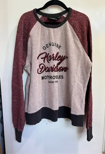Harley Davidson Genuine Motorclothes Woman’s Crewneck Woman’s Size Large