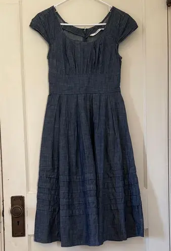 Eshakti XS/S Classic Blue Midi Dress