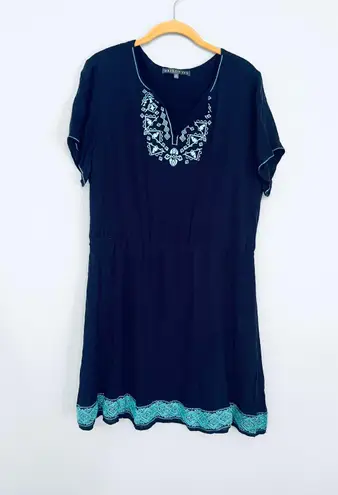 Stitch Fix Brixon Ivy Navy Blue Teal Short Sleeve Dress