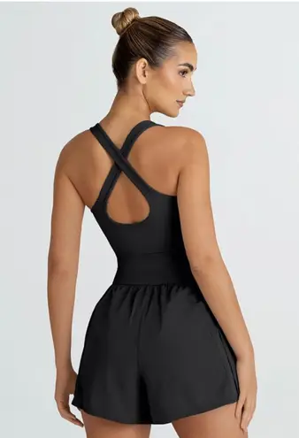 Amazon NWT  Black Athletic Romper