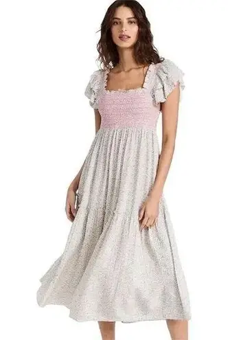 Love Shack Fancy  Burnley Midi Dress in Ink Floral Confetti Mix XS thumbnail 2